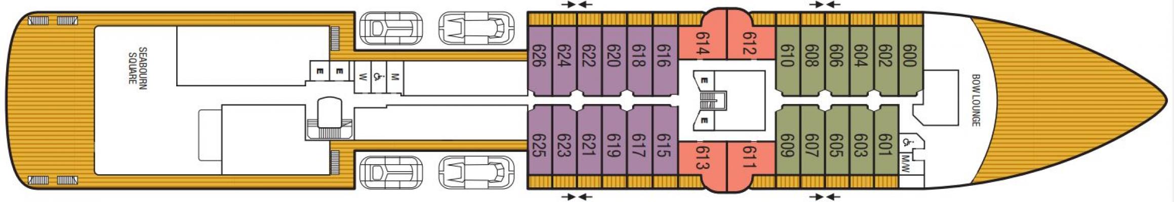 Cubierta 6 Seabourn Pursuit