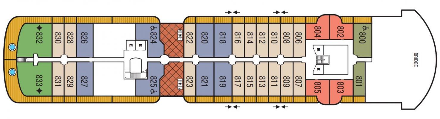 Cubierta 8 Seabourn Pursuit