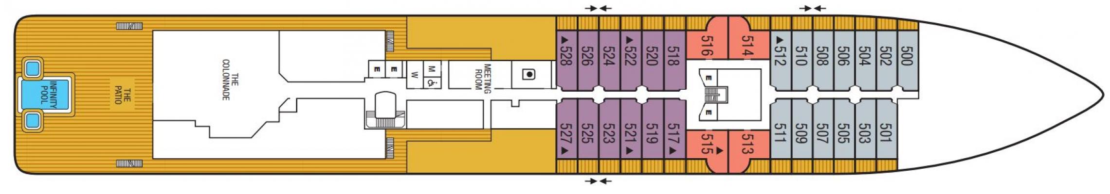 Cubierta 5 Seabourn Venture