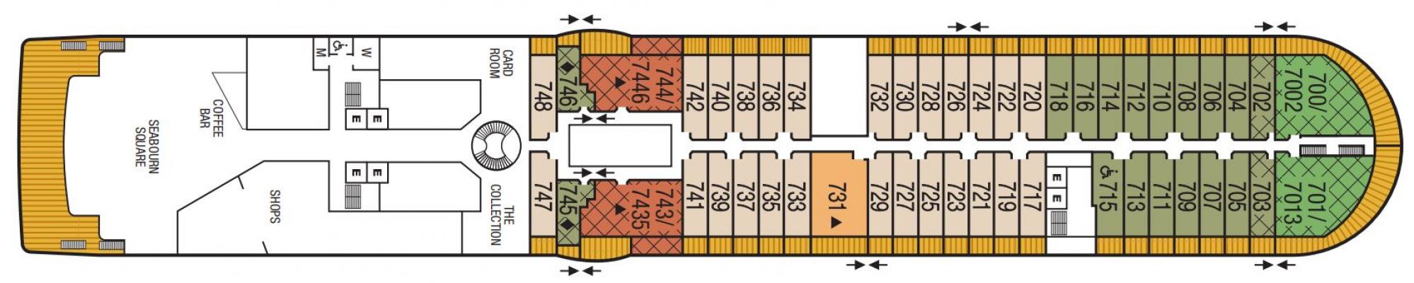Cubierta 7 Seabourn Sojourn