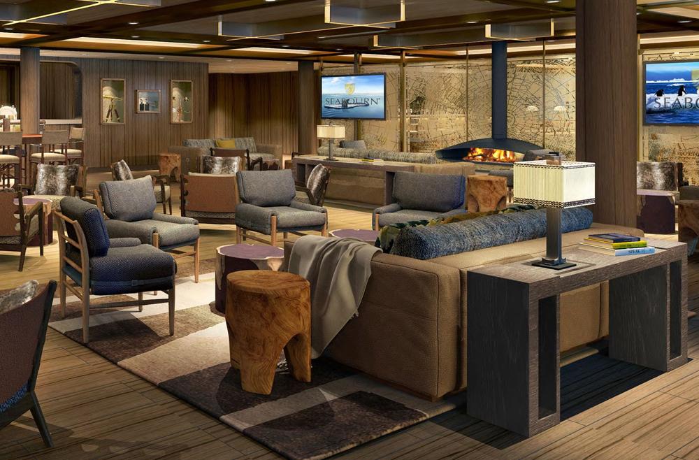 Camarote Zonas lounge - Seabourn Venture