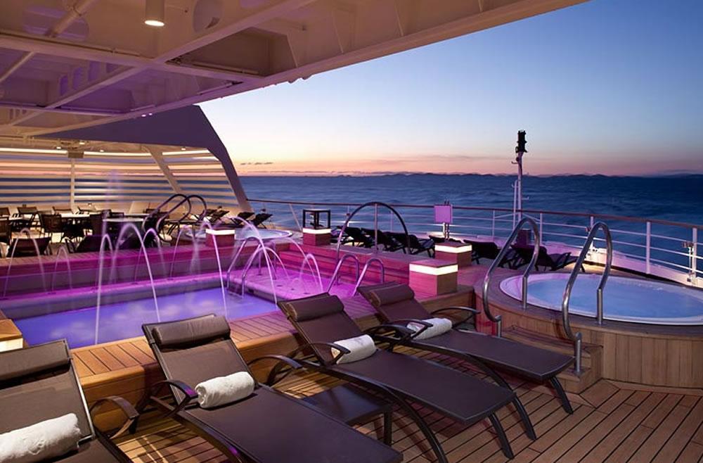 Piscina y Jacuzzi Seabourn Sojourn