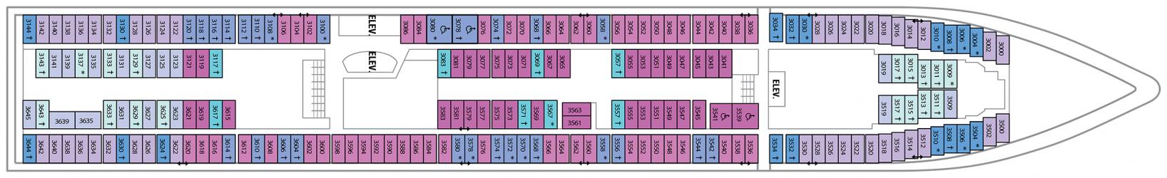 Cubierta 3 Serenade of the Seas