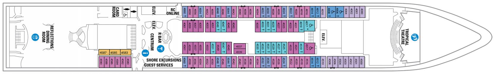 Cubierta 4 Serenade of the Seas