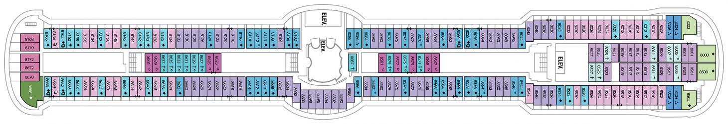 Cubierta 8 Serenade of the Seas