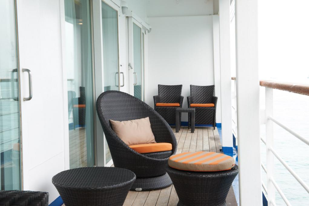 Balcón de Suite Silver Whisper