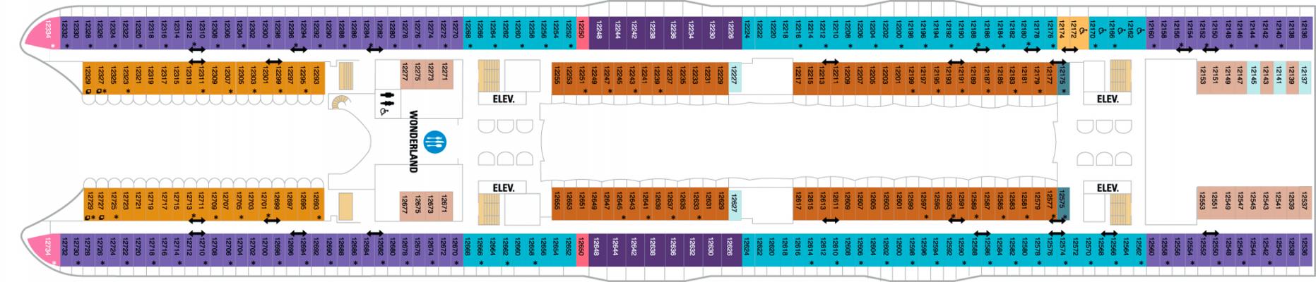 Cubierta Deck 12 Utopia of the Seas