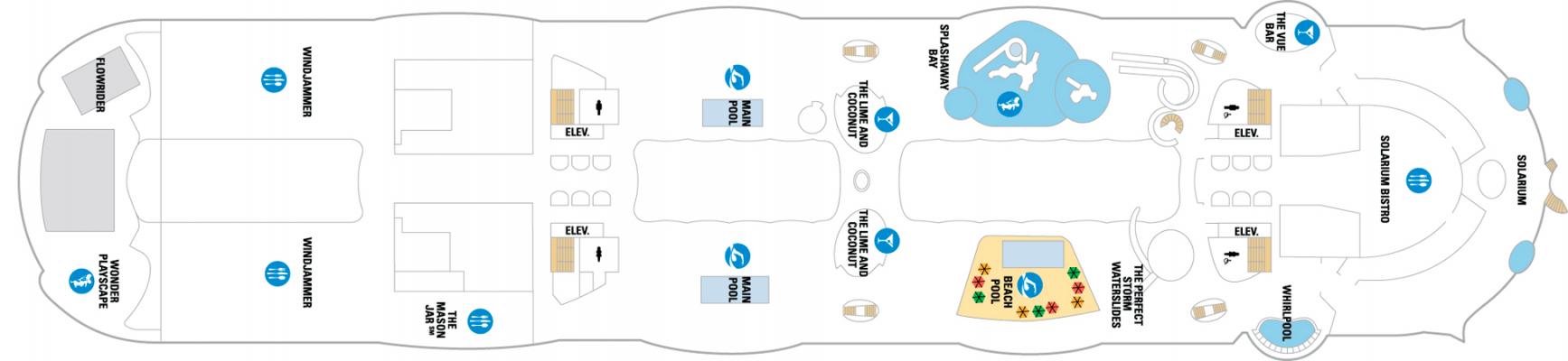 Cubierta Deck 15 Utopia of the Seas