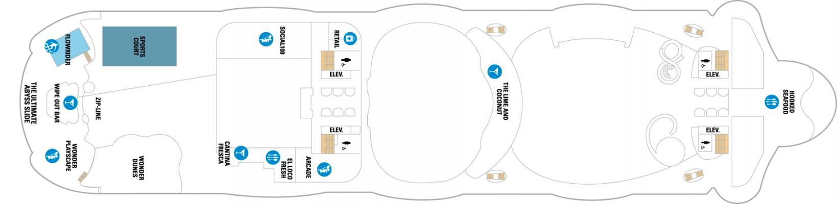 Cubierta Deck 16 Utopia of the Seas