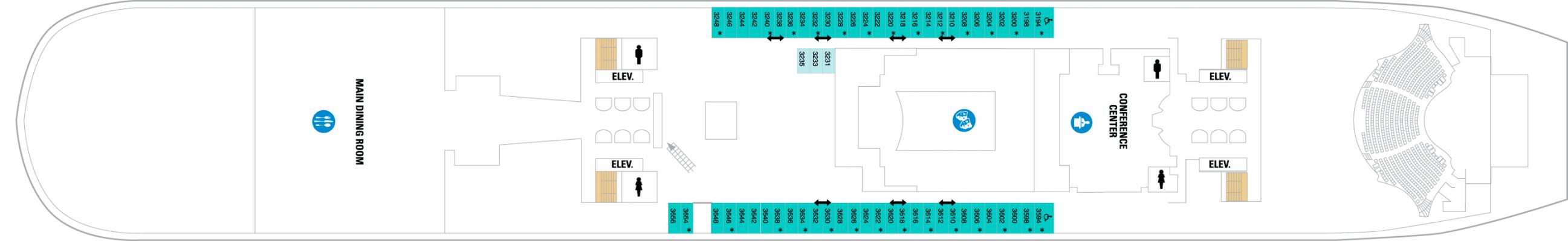 Cubierta Deck 3 Utopia of the Seas