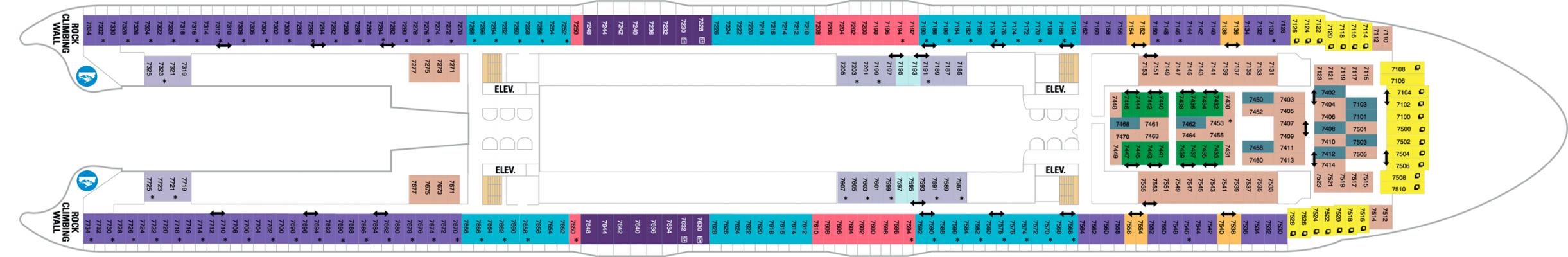 Cubierta Deck 7 Utopia of the Seas