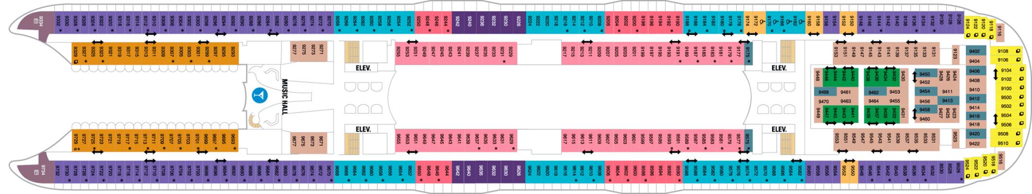 Cubierta Deck 9 Utopia of the Seas