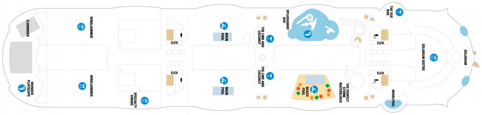 Cubierta Deck 15 Wonder of the Seas