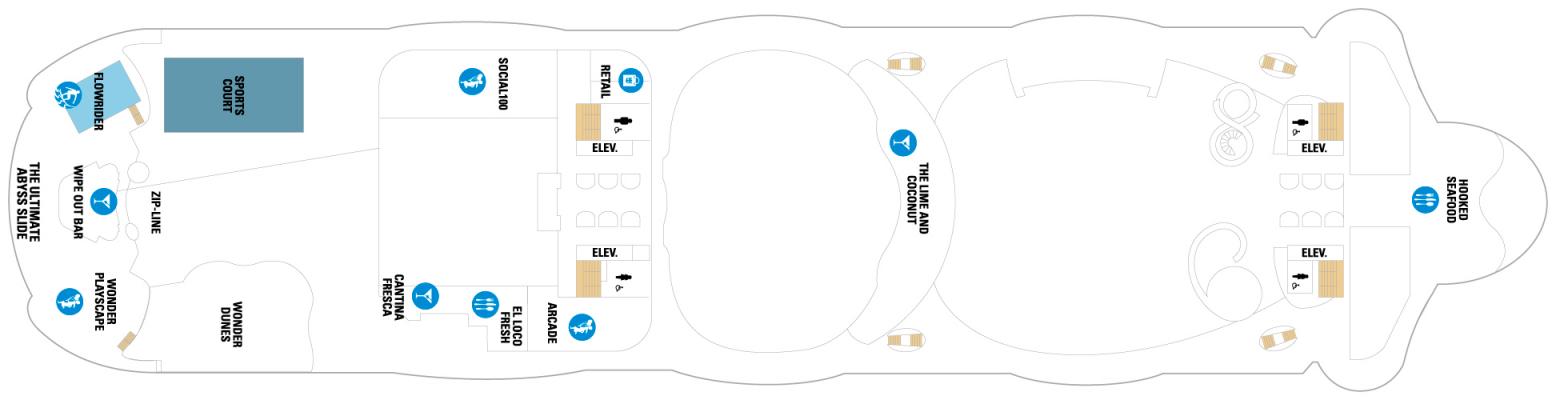 Cubierta Deck 16 Wonder of the Seas