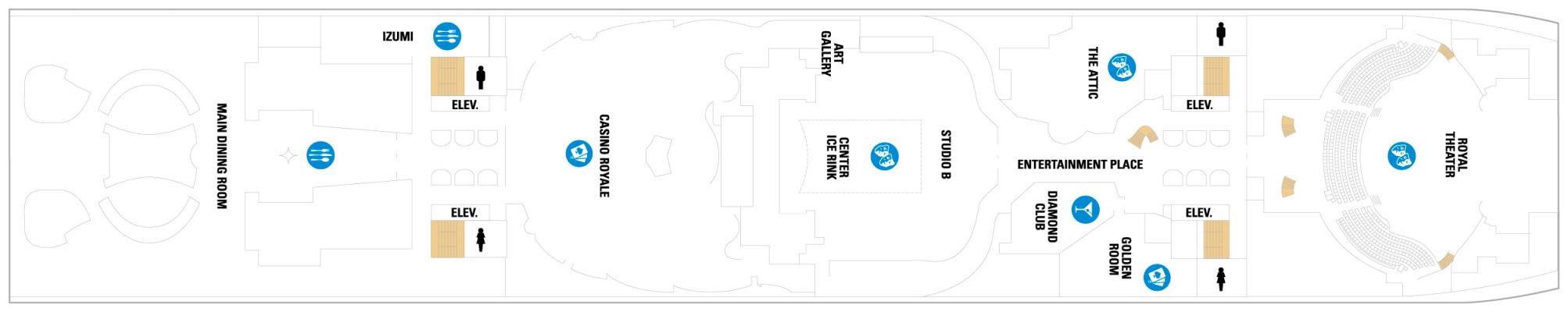 Cubierta Deck 4 Wonder of the Seas