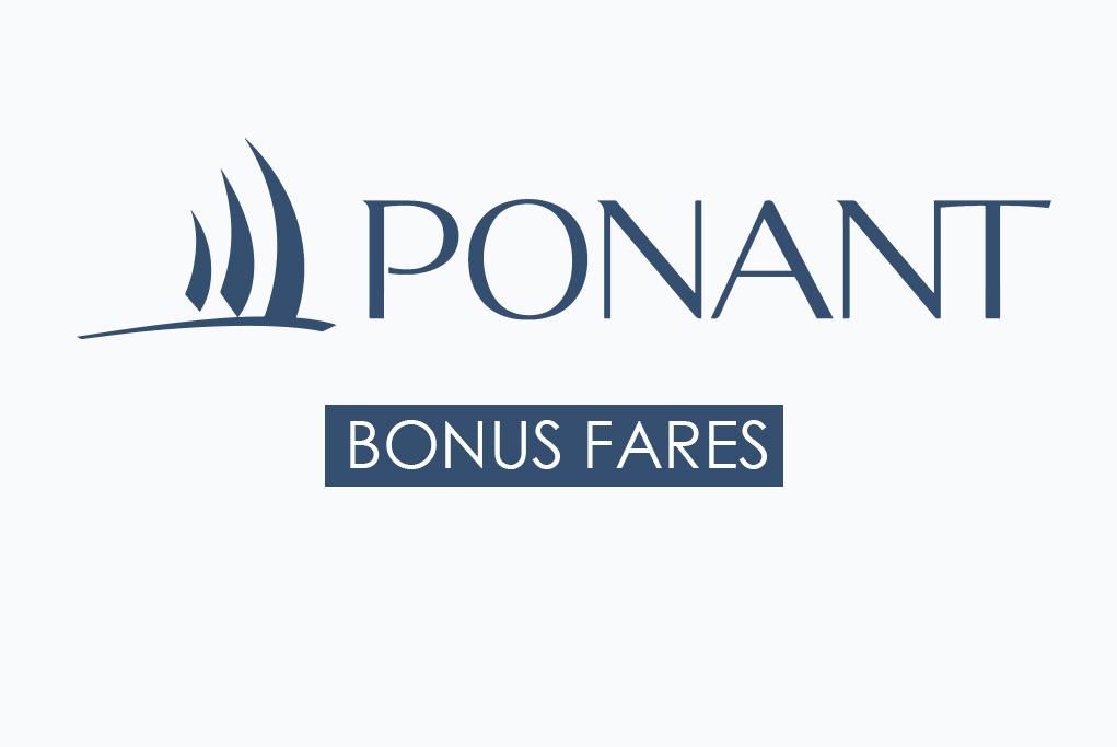 Ponant Bonus Fares - Ponant